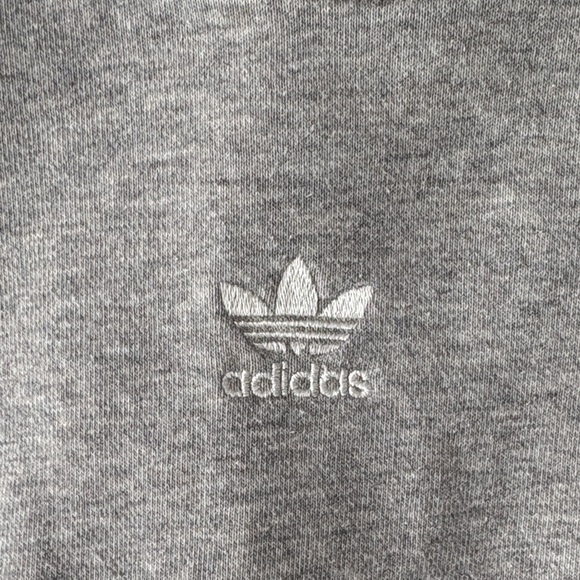 Adidas Heather Gray Cropped Pullover - Picture 3 of 5
